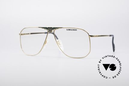 Longines 0155 80's Designer Frame For Men, high-end VINTAGE designer eyeglasses by LONGINES, Made for Men