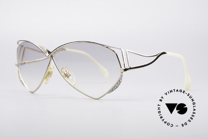Zollitsch Navette Princess Sunglasses, a true eye-catcher with light gray tinted sun lenses, Made for Women