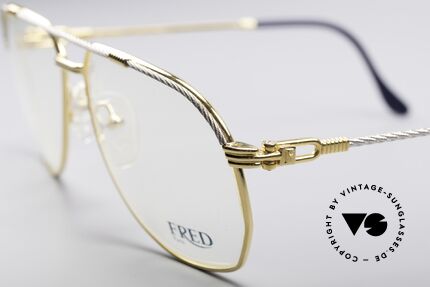 Fred America Cup Jeweler Luxury Glasses, temples and bridge are twisted like a hawser; unique, Made for Men