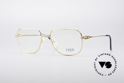 Fred Zephir Luxury Sailing Glasses, vintage eyeglass-frame by Fred, Paris from the 1980s, Made for Men