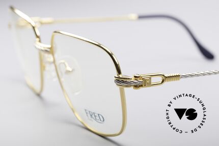 Fred Zephir Luxury Sailing Glasses, temples and bridge are twisted like a hawser; unique, Made for Men
