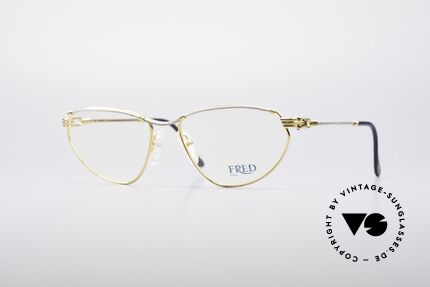 Fred Alize Luxury S Eyeglasses, luxury eyeglass-frame by Fred, Paris from the 1980s, Made for Women