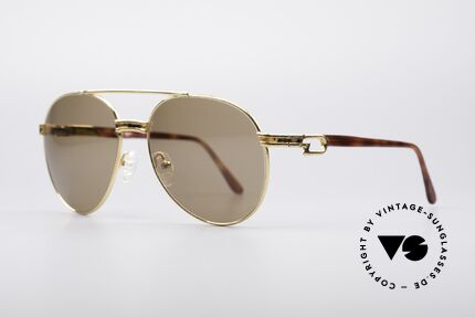 Derapage D2 Vintage No Retro Shades, gold-plated and spring temples (perfect fit), Made for Men