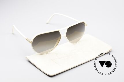 Yves Saint Laurent 8129 Y17 70's Aviator Shades, brown-gradient sun lenses for 100% UV protection!, Made for Men and Women