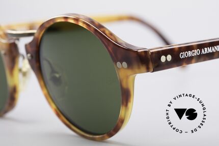 Giorgio Armani 341 Panto Sunglasses, coated & non reflecting mineral lenses (GA-engraving), Made for Men