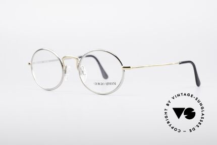 Giorgio Armani 156 Oval Vintage Eyeglasses 80's, sober, timeless style: suitable for many occasions, Made for Men and Women