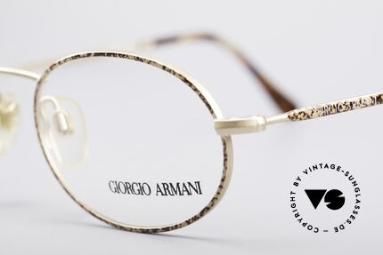 Giorgio Armani 125 Oval Vintage Frame, never worn (like all our 1980's designer classics), Made for Men and Women