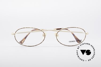 Giorgio Armani 125 Oval Vintage Frame, frame fits optical lenses or sun lenses optionally, Made for Men and Women