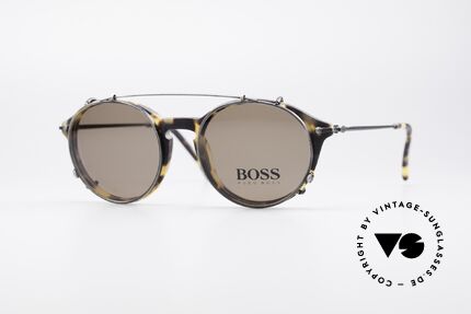 BOSS 5192 Sun Clip Panto Frame 1990's, classic vintage 'panto design' sunglasses by BOSS, Made for Men