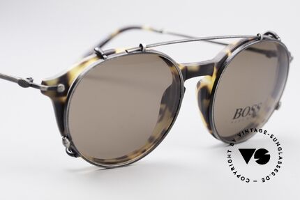 BOSS 5192 Sun Clip Panto Frame 1990's, timeless design and elegant combination of colors, Made for Men