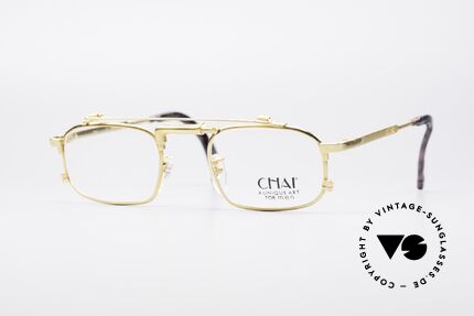 Chai No4 Square Gold Plated Tap Frame, extraordinary VINTAGE eyeglasses-frame by CHAI, Made for Men and Women
