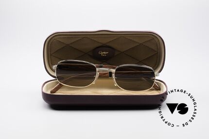 Cartier Breteuil Luxury Wood Sunglasses, Size: small, Made for Men