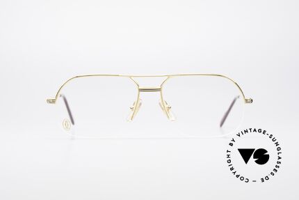 Cartier Orsay Luxury Vintage Eyeglasses, model of the 'Semi-Rimless' Collection by CARTIER, Made for Men