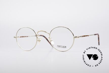 Matsuda 2672 Round 90's Designer Glasses, round vintage designer glasses by Matsuda from the 90s, Made for Men and Women