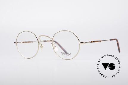 Matsuda 2672 Round 90's Designer Glasses, model represents lifestyle & quality awareness, similarly, Made for Men and Women