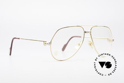 Cartier Vendome Santos - M James Bond Glasses Original, Santos Decor (with 3 screws): MEDIUM size 59-14, 140, Made for Men
