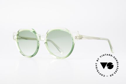 Emmanuelle Khanh 70's Panto Style Frame, panto frame with a terrific crystal-green gradient, Made for Women