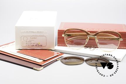 Glasses Cartier Malmaison Bubinga Precious Wood