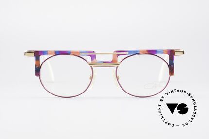 Cazal 745 Striking 90's Vintage Frame, great combination of shapes, colors & materials, Made for Women