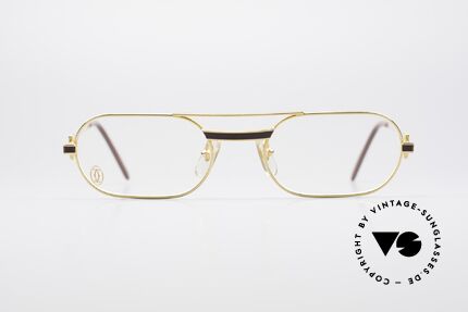 Cartier MUST Laque - S 80's Luxury Frame Gold-Plated, this pair with LAQUE decor in SMALL size 53/20, 130, Made for Men and Women