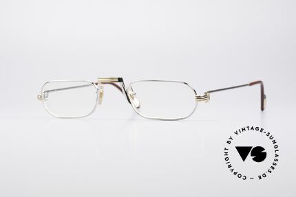 Cartier Demi Lune LC Platinum Reading Glasses Unisex Details