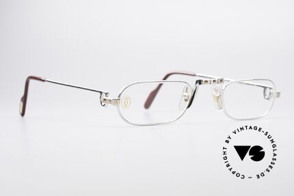 Cartier Demi Lune Santos Special Edition, this pair is a customized edition in a rare size 50-26, 145, Made for Men