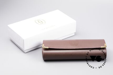 Cartier_ Leather Case For all vintage Cartiers, leather case in 'CARTIER BORDEAUX' coloring, Made for Men and Women