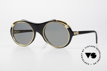 Cartier Diabolo Luxury Celebrity Shades 90's, frame with flexible spring hinges in Medium size 53/21, Made for Men and Women