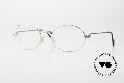 Cartier Saint Honore - M Oval Platinum Luxury Frame Details