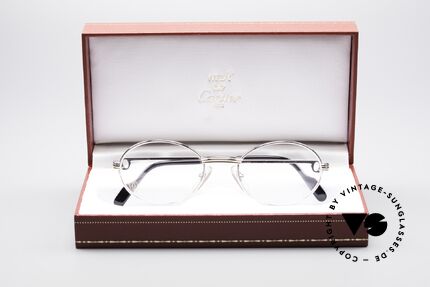 Cartier Saint Honore Oval Platinum Luxury Frame, Size: small, Made for Men and Women