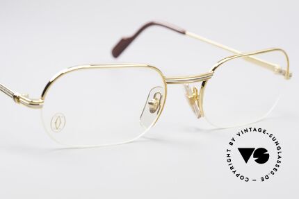 Cartier Ascot Semi Rimless Eyeglasses, lightweight & flexible (thanks to a semi rimless frame), Made for Men and Women