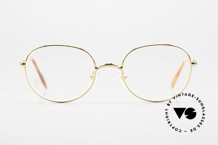 Cartier Antares - S Round 90's Luxury Eyewear, SMALL round vintage Cartier eyeglasses; timeless frame, Made for Men and Women
