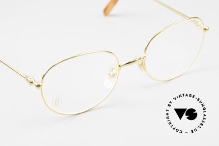 Cartier Antares Round 90's Luxury Eyewear, NO retro fashion, but a 90's original in small size 49°19, Made for Men and Women