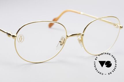 Cartier Antares Round 90's Luxury Frame, unworn unicum (incl. orig. Cartier box, case ... packing), Made for Men and Women