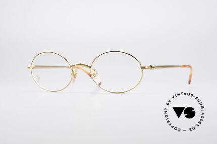 Cartier Sorbonne Oval Luxury Eyeglasses, vintage CARTIER designer eyeglasses from app. 1997, Made for Men and Women