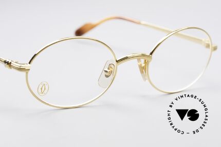 Cartier Sorbonne Oval Luxury Eyeglasses, oval Cartier luxury eyeglass-frame (22ct gold-plated), Made for Men and Women