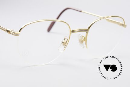 Cartier Colisee Round Luxury Eyeglasses, 22ct gold-plated (like all vintage CARTIER frames!), Made for Men and Women