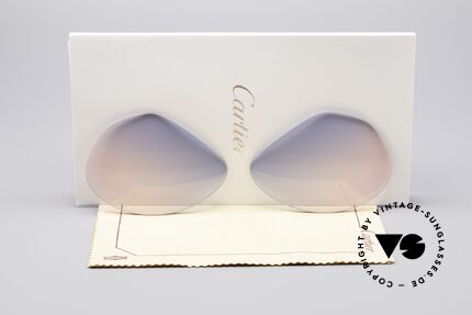 Cartier Vendome Lenses - L Sun Lenses Blue Pink Gradient Details