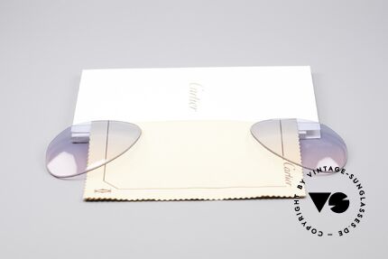 Cartier Vendome Lenses - L Sun Lenses Blue Pink Gradient, made by our optician (thus, brand-new and scratch-free), Made for Men