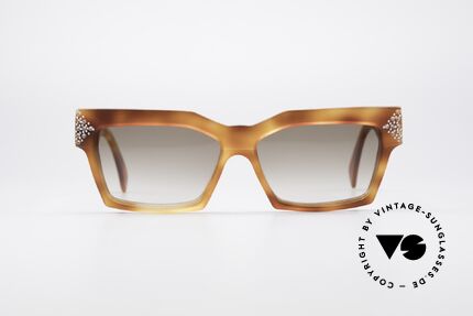 Alain Mikli 318 / 053 80's Gem Designer Sunglasses, the model looks like the shades of famous movie stars, Made for Women