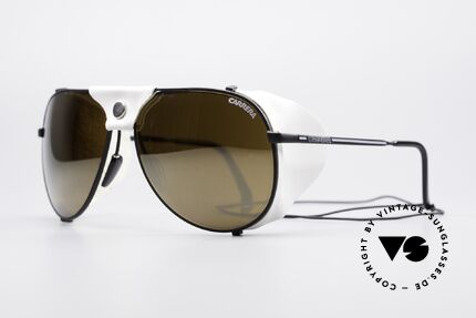 Carrera 5597 Ski & Glacier Shades, very sturdy metal frame with removable side blinds, Made for Men