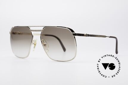 Dunhill 6011 Gold Plated 80's Sunglasses, gold-plated frame with interchangeable sports temples, Made for Men
