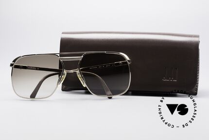 Dunhill 6011 Gold Plated 80's Sunglasses, unworn, incl. full orig. packing (true collector's item), Made for Men