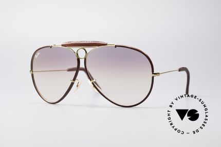 Ray Ban Shooter USA Leathers Sunglasses, classic aviator sunglasses by RAY-BAN; large size 62°14, Made for Men Ray Ban Shooter USA Leathers Sunglasses, classic aviator sunglasses by RAY-BAN; large size 62°14, Made for Men