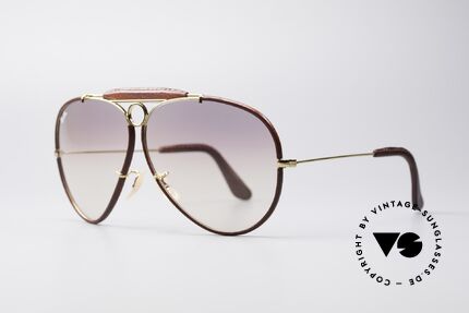 Ray Ban Shooter USA Leathers Sunglasses, Special Leather Edition (very hard to find); made in USA, Made for Men Ray Ban Shooter USA Leathers Sunglasses, Special Leather Edition (very hard to find); made in USA, Made for Men