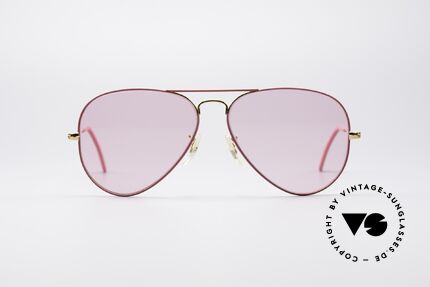 Ray Ban Large Metal Pink Ladies Sunglasses, rare LIMITED edition: pink frame finish with gold, Made for Men