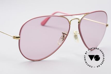 Ray Ban Large Metal Pink Ladies Sunglasses, NO RETRO sunglasses, but an old USA-ORIGINAL, Made for Men