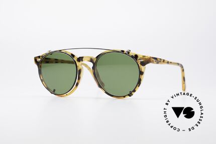 Carrera 5256 Clip Panto Vintage Frame, timeless vintage Carrera Sunjet frame with sun clip, Made for Men and Women