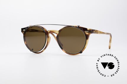 Carrera 5256 Clip Vintage Panto Frame, timeless vintage Carrera Sunjet frame with sun clip, Made for Men and Women