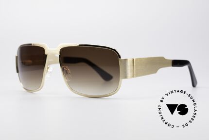Neostyle Nautic 2 Elvis Presley Sunglasses, massive frame with flexible spring hinges & brown lenses, Made for Men